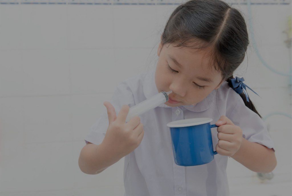 How to Wash a Child's Nose with Saline