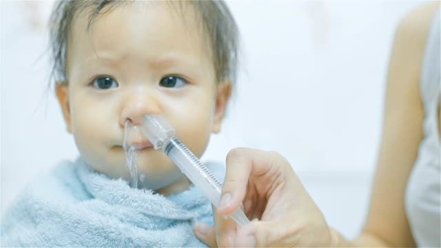 How to Wash a Child's Nose with Saline