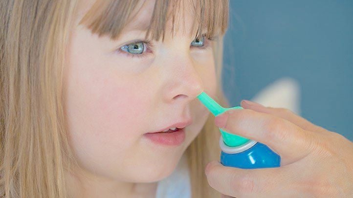 How to Wash a Child's Nose with Saline